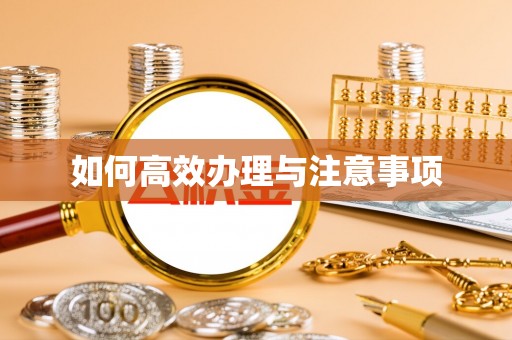 当涂如何高效办理与注意事项