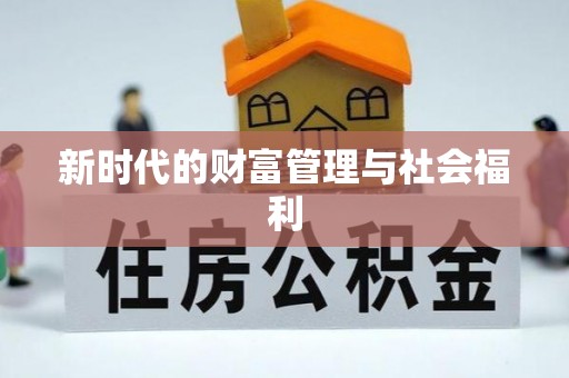 当涂新时代的财富管理与社会福利